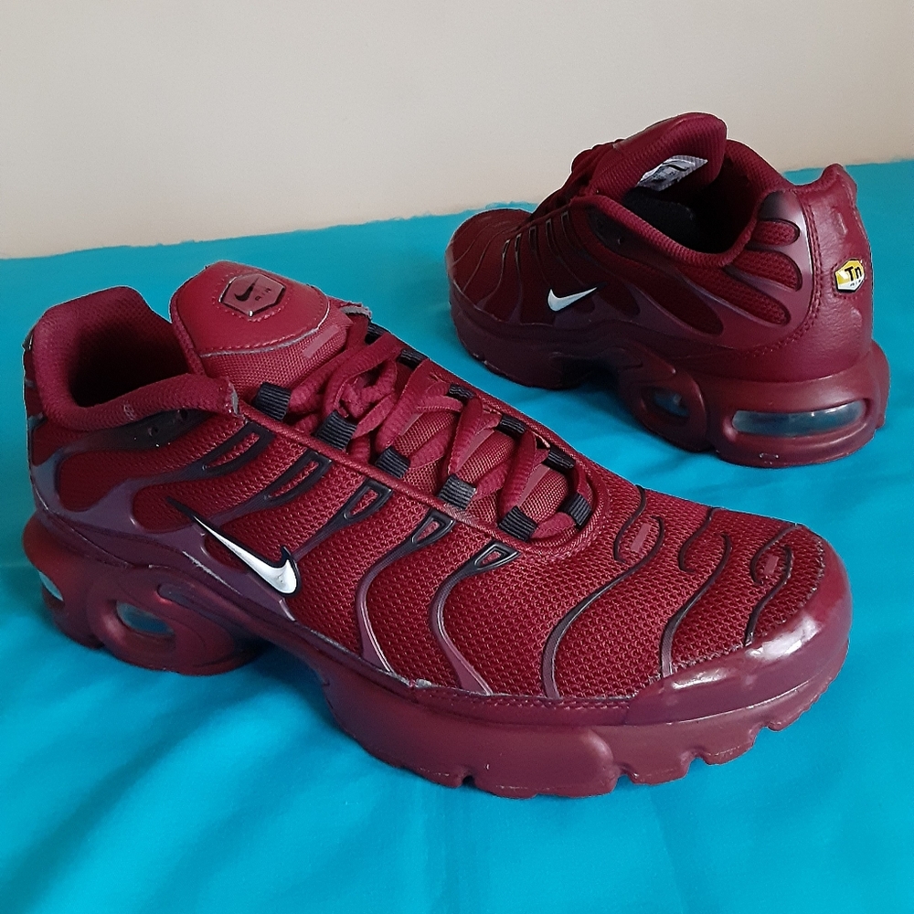Nike Air Max Plus TN Burgundy Sz 6.5 big kids
